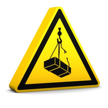 Overhead Loads Sign clipart