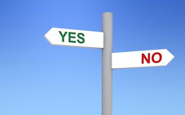 Yes and No Directions clipart