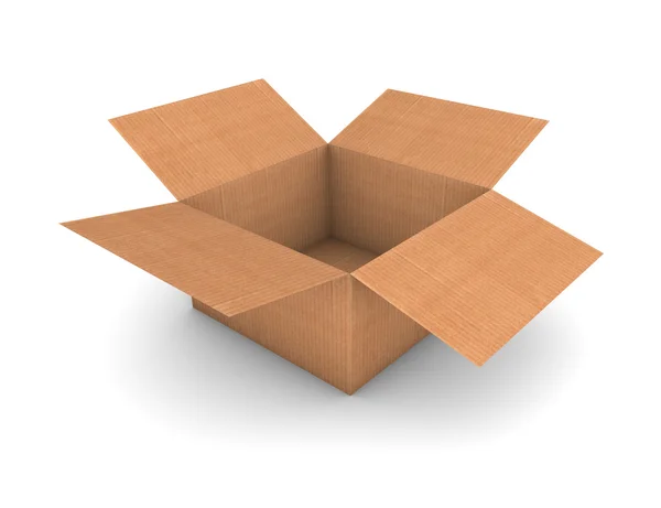 Caja de cartón vacía —  Fotos de Stock