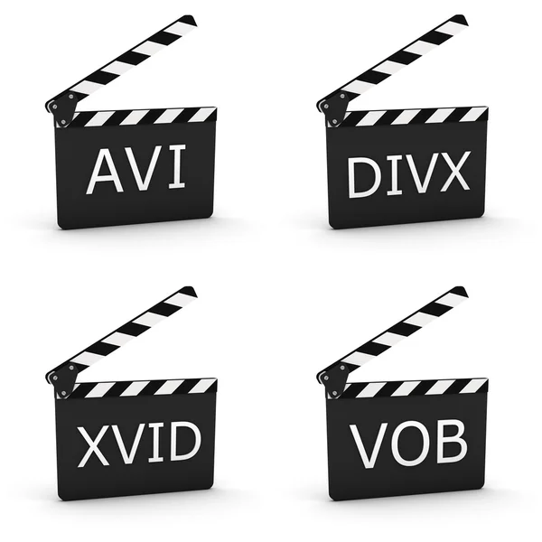 Video extension Files 01 — Stock Photo, Image