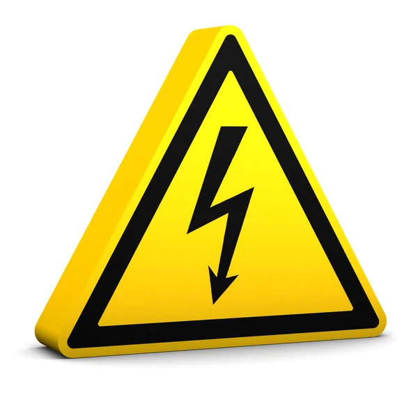 Elektrische gevaren teken — Stockfoto