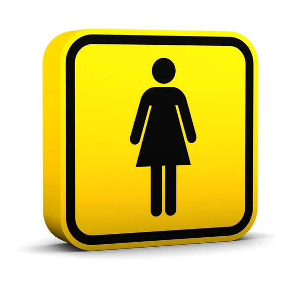 Kobiety toalety znak — Zdjęcie stockowe