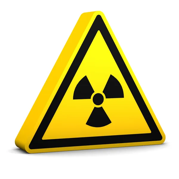 Radioaktywnych znak — Zdjęcie stockowe