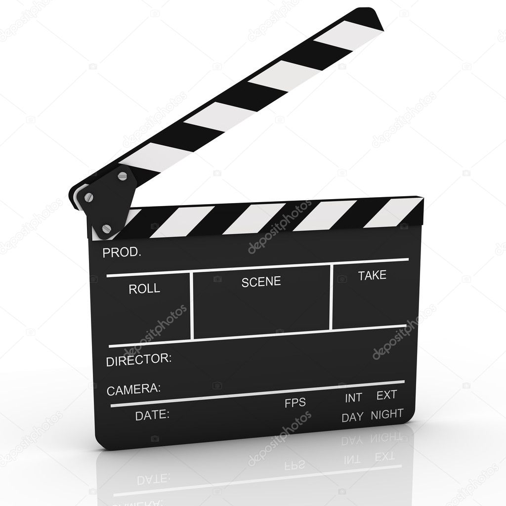 Opened Clapboard in Perspective