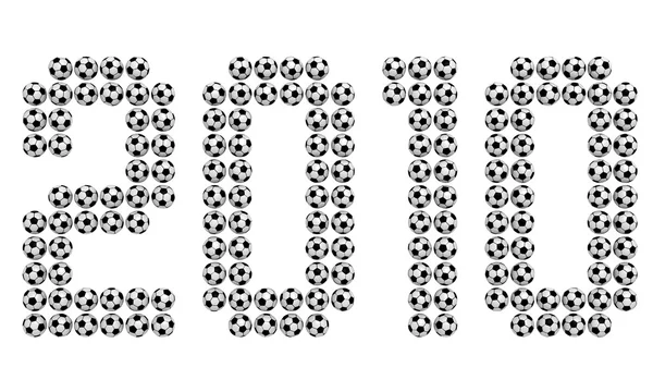 2010 Soccer Balls — Stock Photo, Image
