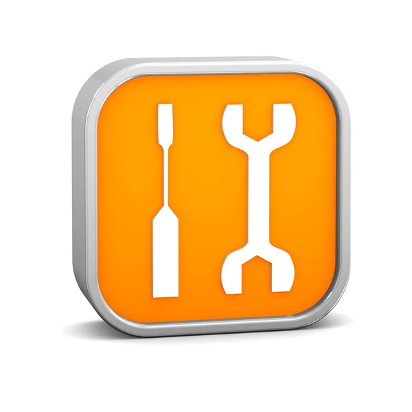 Orange Tools Sign — Stock Photo, Image
