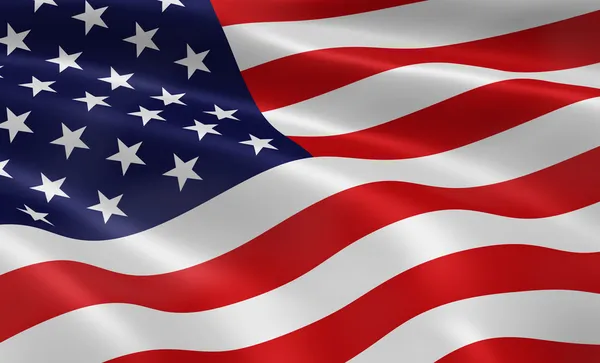 Amerikansk flagg Stockfoto