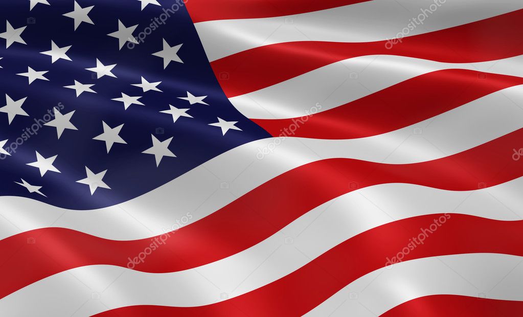 Αμερικανική σημαία — Φωτογραφία © nmcandre #3113525
