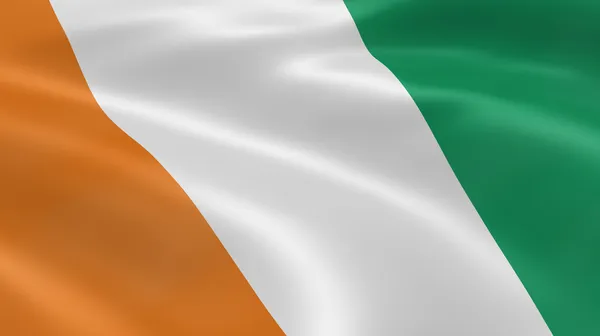 Ivoirisk flag i vinden - Stock-foto