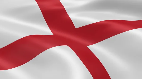 Англійська прапор на вітрі — стокове фото