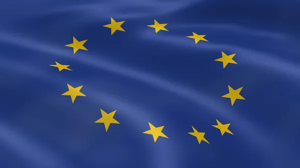 Флаг Европейского Союза на ветру — стоковое фото