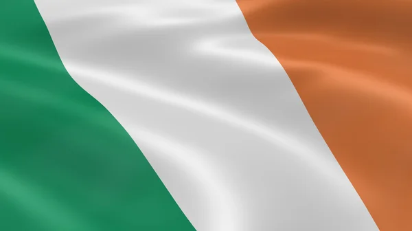 Bandeira irlandesa ao vento — Fotografia de Stock