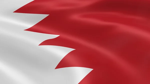 Bandeira do Bahrein ao vento — Fotografia de Stock