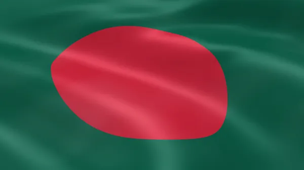 Flaga Bangladeszu na wietrze — Zdjęcie stockowe