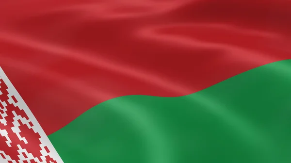 바람에 있는 벨로루시어 국기 — 스톡 사진