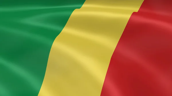 Congolesisk flag - Stock-foto
