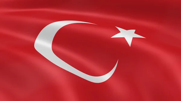 Tyrkisk flag - Stock-foto