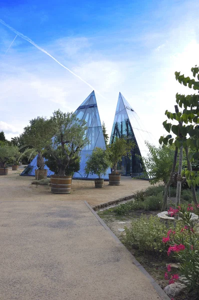 stock image Pyramids in garden