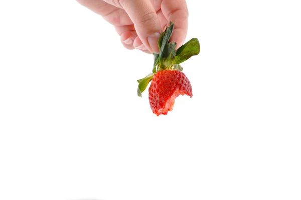 Morsure de fraise — Photo