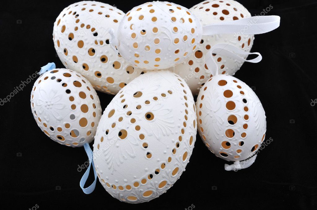 Perforated Easter eggs