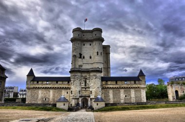 Medieval castle Vincennes HDR clipart