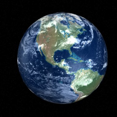 Beautiful Earth - America in space clipart