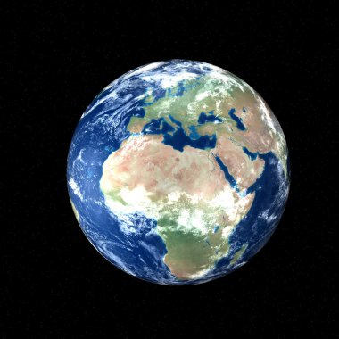 Beautiful Earth - Europe and Africa clipart