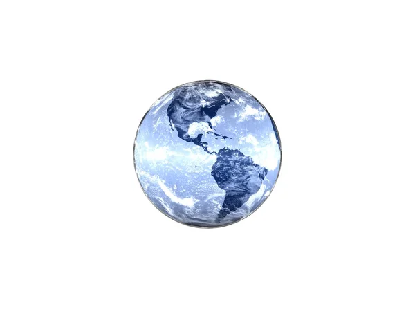 Blue glass Earth — Stock Photo, Image