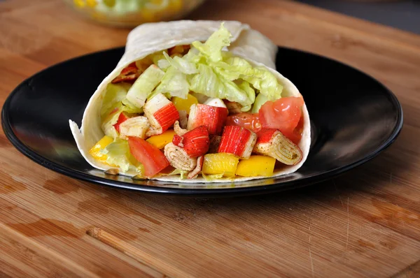 Surimi kebab con verduras —  Fotos de Stock