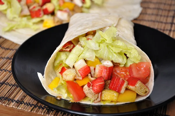 Surimi kebab con verduras —  Fotos de Stock
