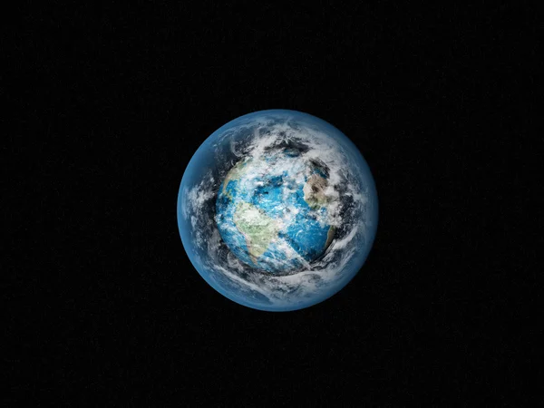 Голубая Земля в космосе — стоковое фото