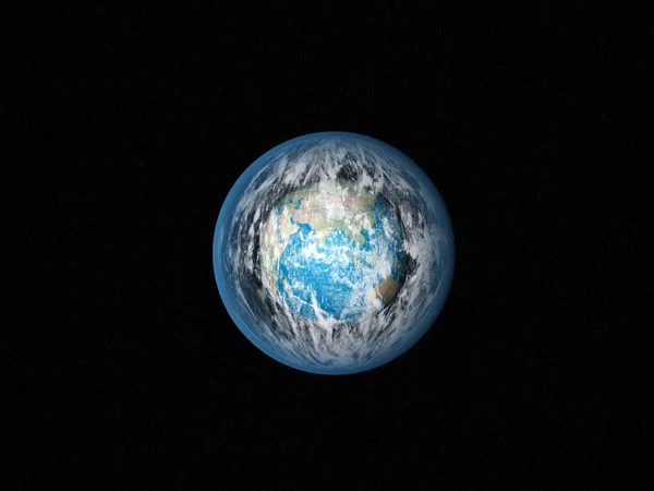 Blue Earth in space — Stock Photo, Image
