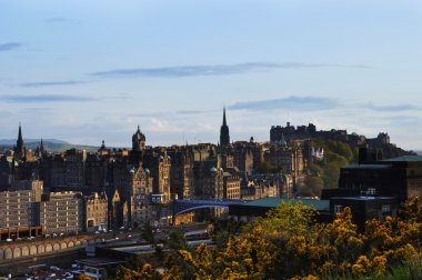 View on Edinburgh city clipart