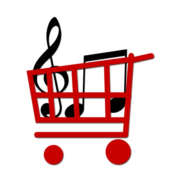 Kupowanie muzyki — Zdjęcie stockowe