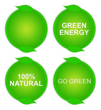 Green buttons clipart