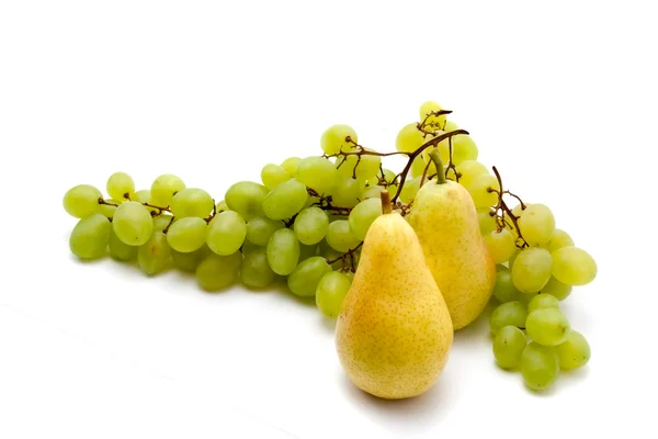 Vindruvor och päron — Stockfoto