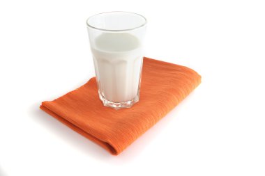 Glass of milk clipart