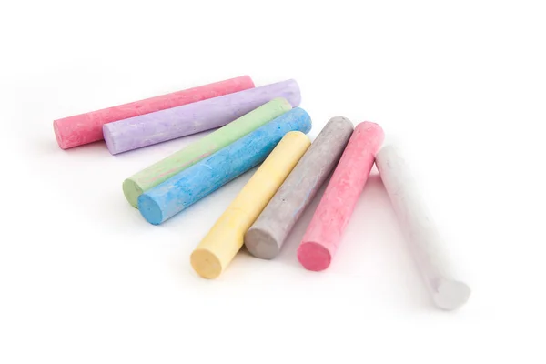 Crayones para dibujar sobre un fondo blanco —  Fotos de Stock