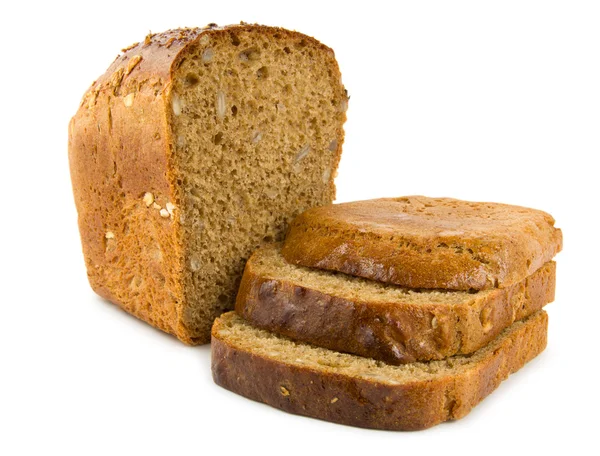 Brød isoleret på en hvid - Stock-foto