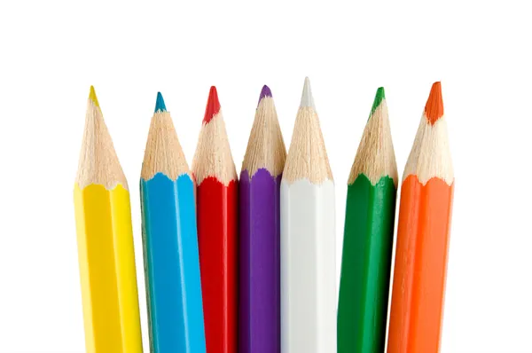 Crayons isolados — Fotografia de Stock