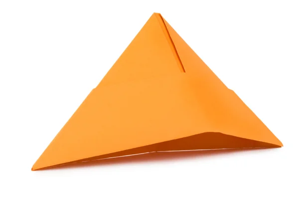 Chapéu de papel laranja — Fotografia de Stock