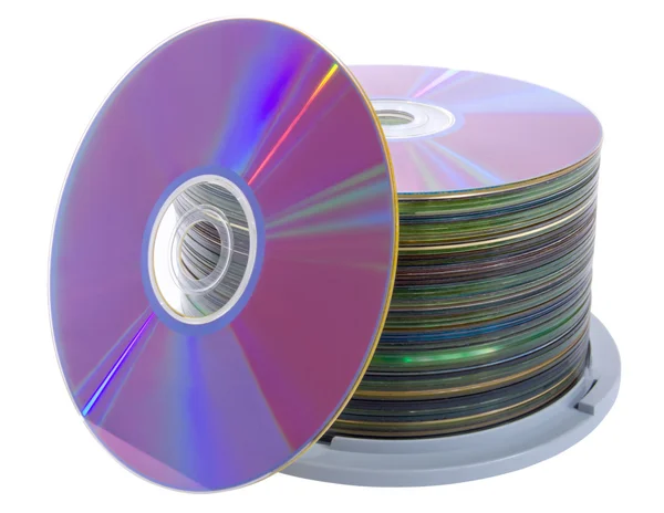 Montón de discos cd — Foto de Stock