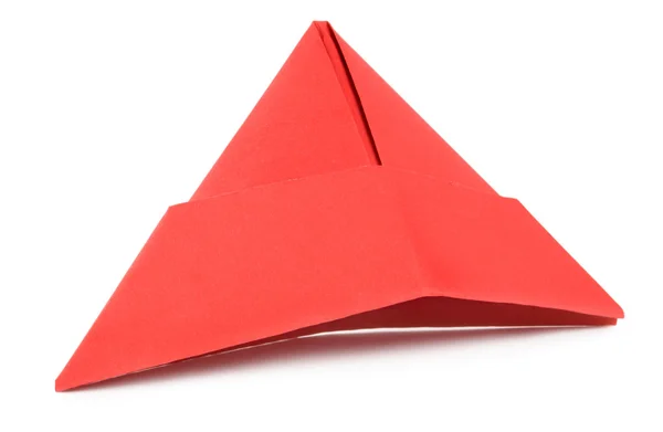 Rode papieren hoed — Stockfoto