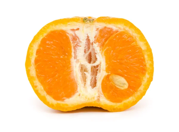 Mandarino maturo isolato — Foto Stock
