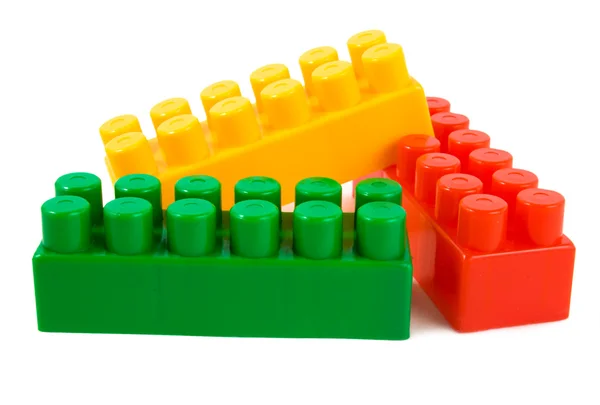 Stack of colorful building blocks — Stock Photo, Image
