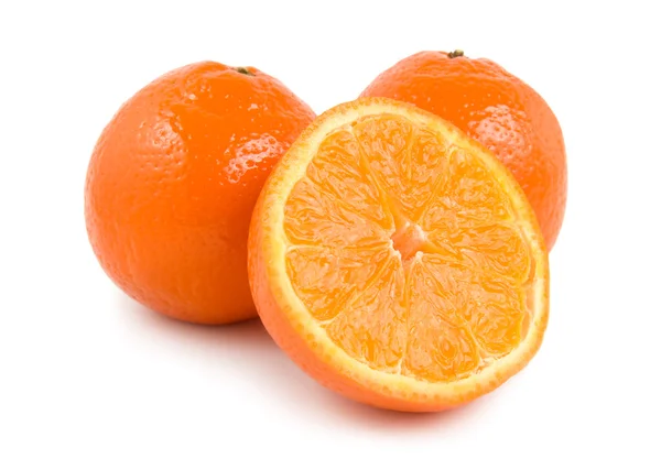 Trzy doskonale świeże pomarańcze — Zdjęcie stockowe