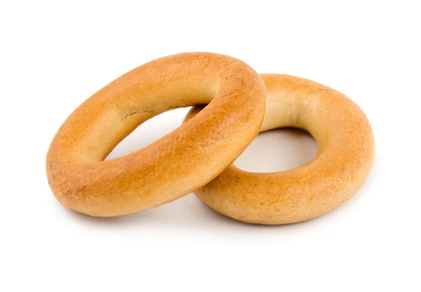 Two bagels isolated — Stock Photo, Image