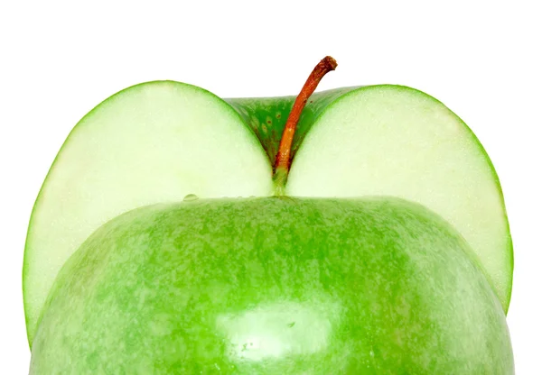 Дві половинки яблука — стокове фото
