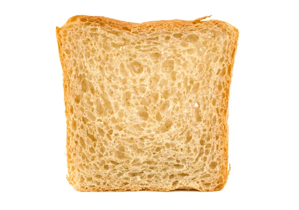 Wit brood geïsoleerd — Stockfoto