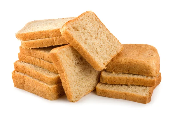 Свежий белый хлеб изолирован — стоковое фото